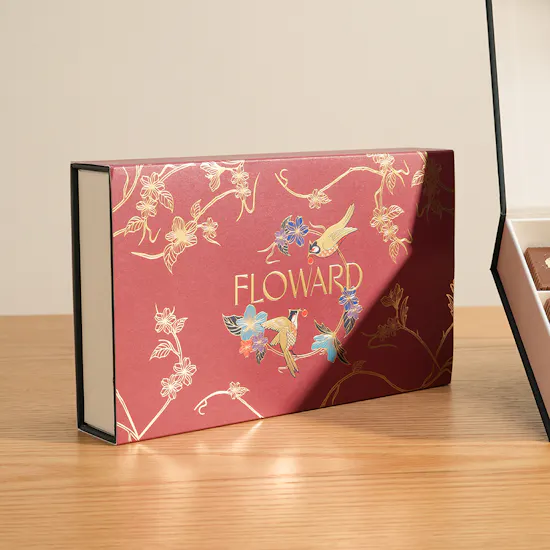 Floward Birdsong Small Chocolate Box | Fancy Red Roses Bouquet