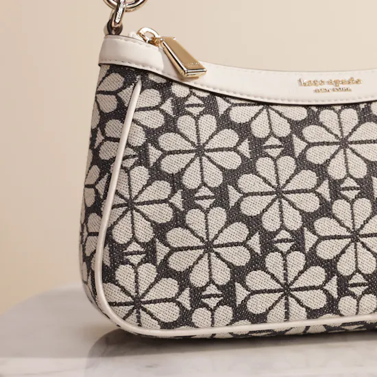 Kate Spade Flower Jacquard Convertible Shoulder Bag