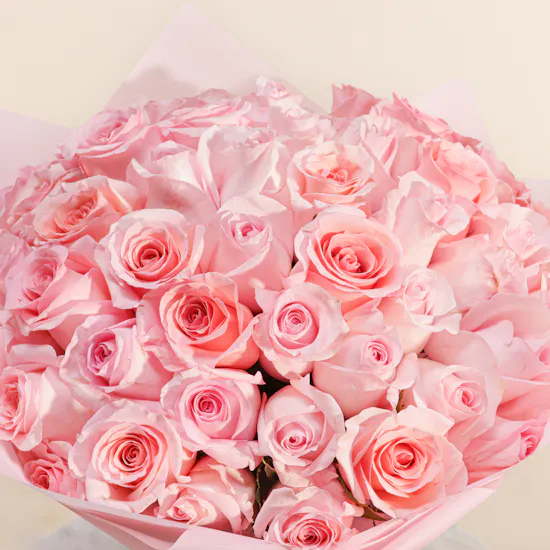Glamorous Love Pink Rose Bouquet