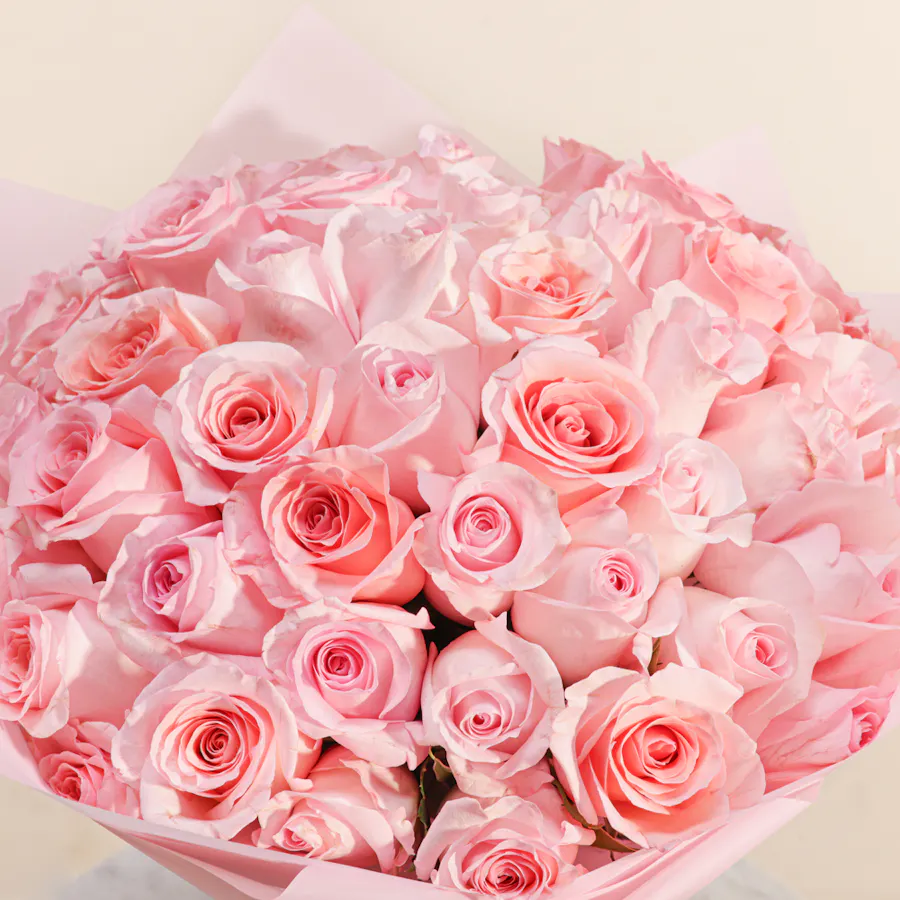 Glamorous Love Pink Rose Bouquet 6