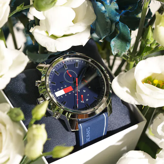 Tommy Hilfiger Blue Watch | Elegant Vase