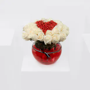 Infinity Love | Glass Vase