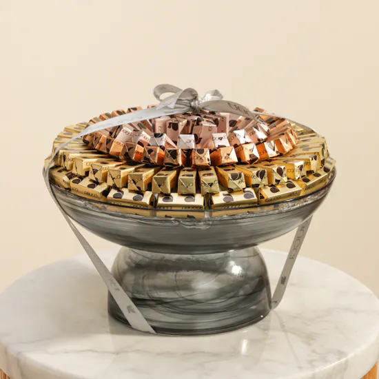 Abucci Chocolate Round Tray