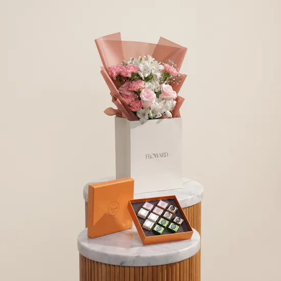 Venchi Murrine Cremino Chocolates Orange Gift Box | Charming Beauty's Flowers