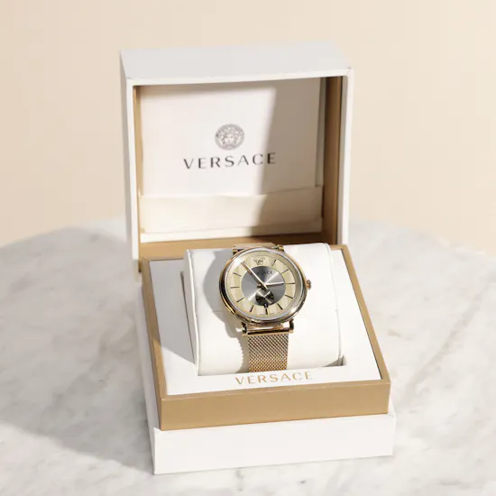 Versace V Circle Gold Men's Watch