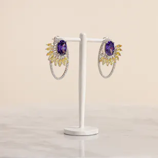 Floward The Tree of Life Earrings | Yellow