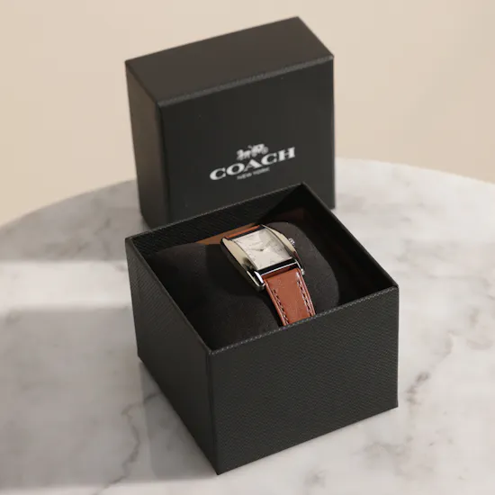 Coach Renwick Leather Strap Women's Watch