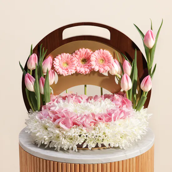 Elegant Touch Flowers Tray
