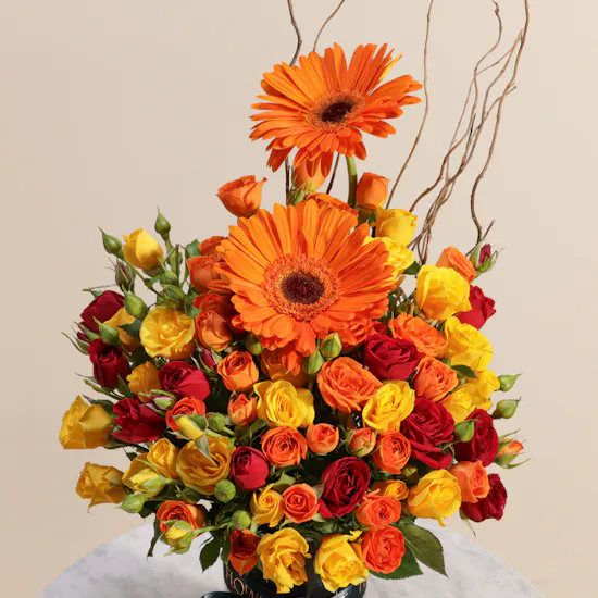 Blooming Sun Graduation Flower Vase