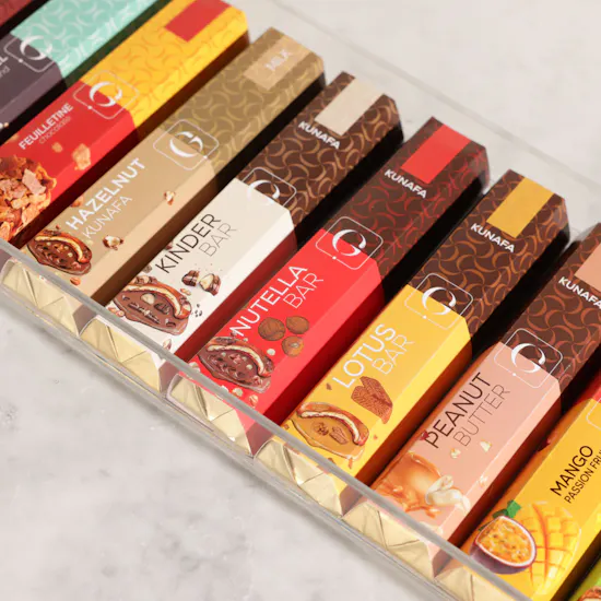 Ghazl Chocolatier Birthday Acrylic Chocolate Box