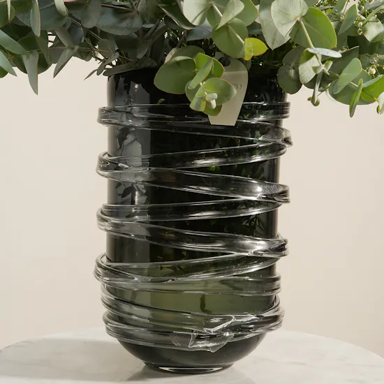 Sculpted Eclipse Flower Vase