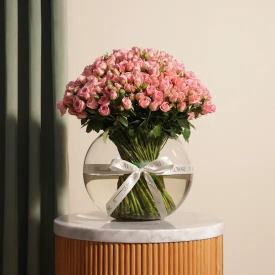 Royal Pink Rose Vase