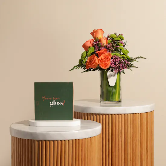 Gloss'd Beauty Lounge Voucher | Flowers Vase
