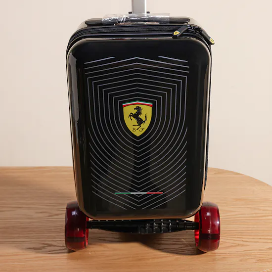 Ferrari Luggage Foldable Scooter with Adjustable Height | Black