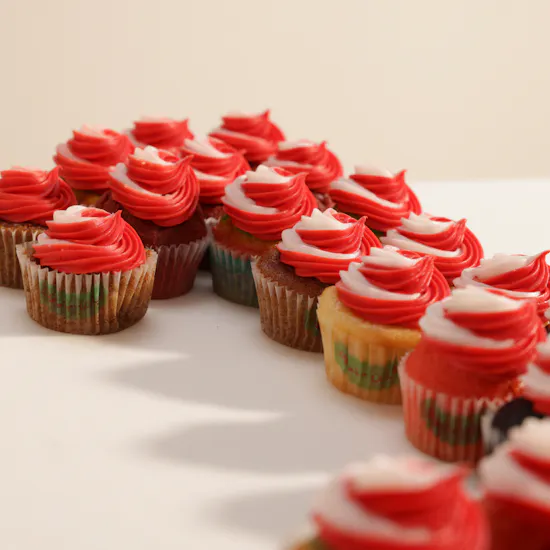 Helen's Birthday Number Cupcakes