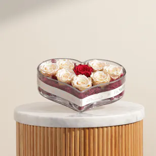Eternal Love Preserved Rose Vase 