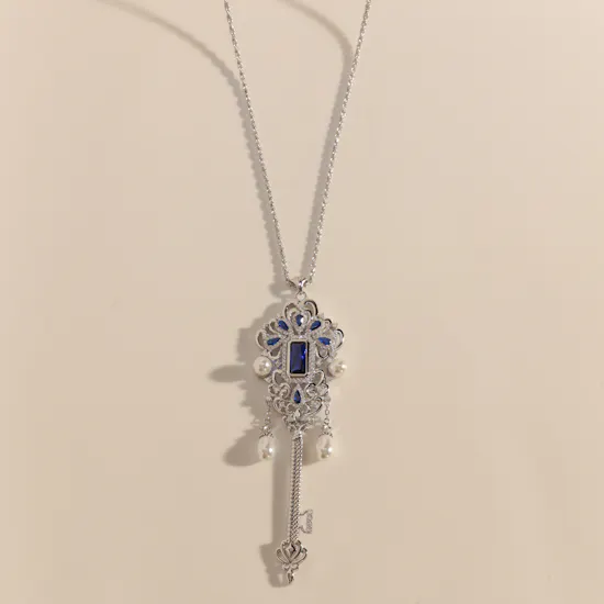 Floward Royal Key Silver Necklace