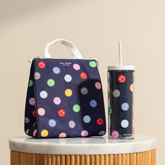 Kate Spade Cute Smile Lunch Bag and Flask Set