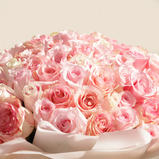 Floward Huge Teddy Bear | 150 Pink Roses
