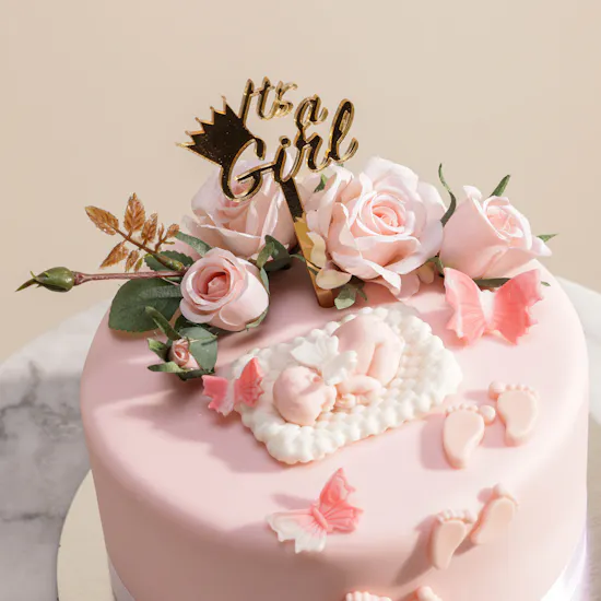 Floward It's a Girl Cake | Vanilla