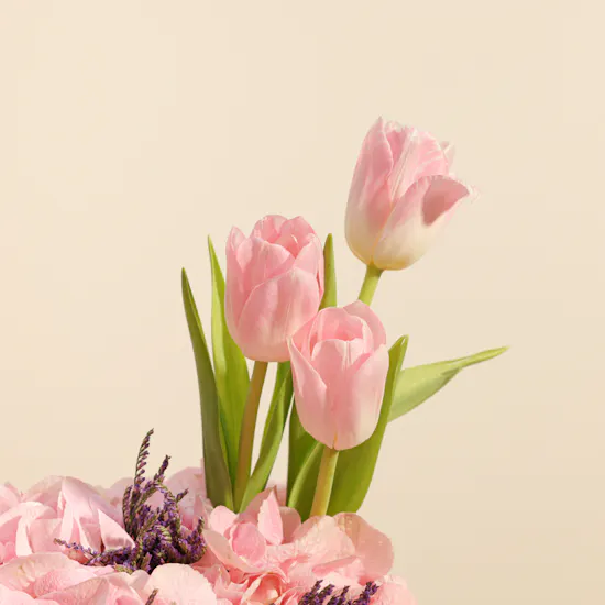 Levo Beige Chocolate Box | Cheerful Flowers