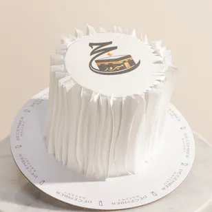 December Cake Hajj Mabroor White Ruffle Cake December Cake Hajj Mabroor White Ruffle Cake