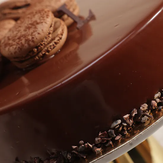 Ladurée Chocolate Macaron Cake