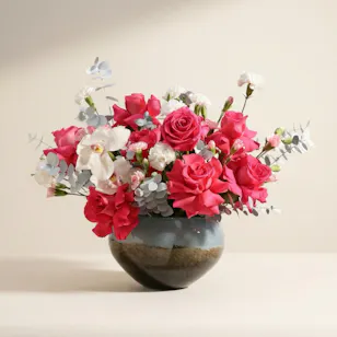 Ivory Garden Flower Vase