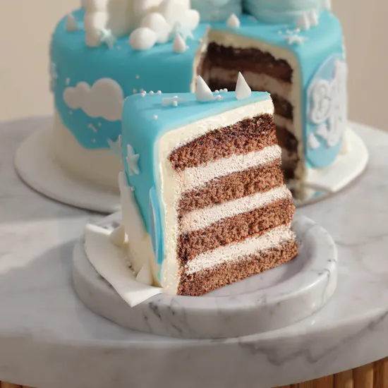 Floward Baby Boy Cake | Chocolate