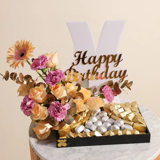 Floward Birthday Chocolate Tray | Happiness Flowers