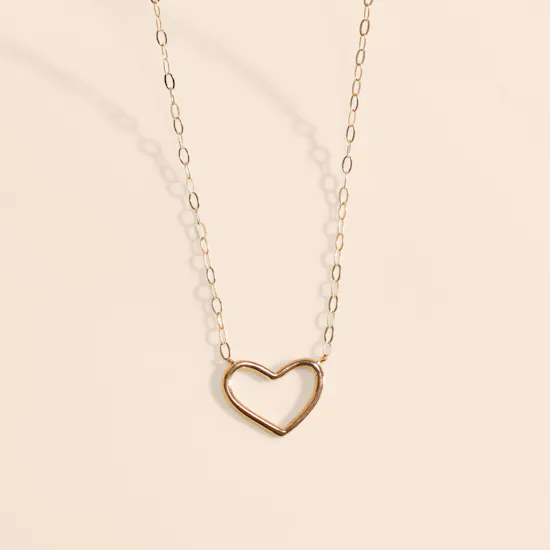 Miss L' by L'azurde Heart Gold Necklace
