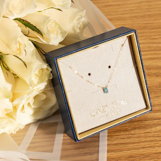 L'azurde Multi-Shaped Colored Stones Necklace | Charming Bouquet