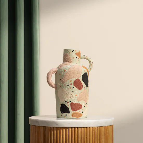 Nno Terrazzo Mixed Media Masterpiece Vase