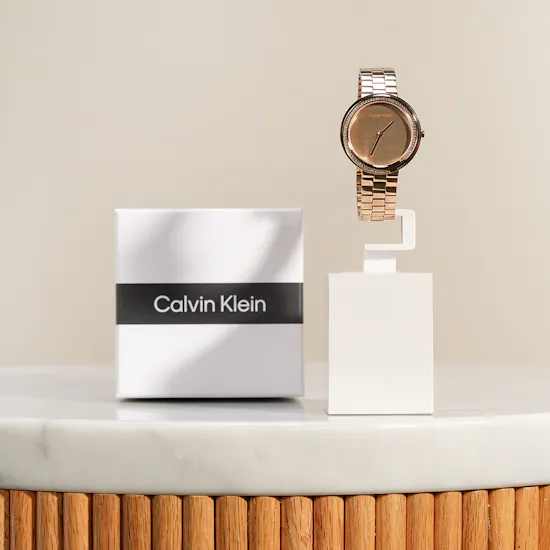 Calvin Klein Twisted Bezel Quartz Analogue Women’s Watch
