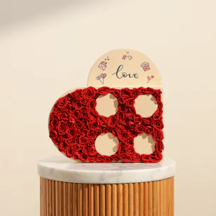 Lovely Heart Shape Rose Box
