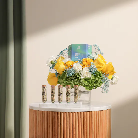 Feel Good Tea Ocean Blue Tea | Cheerfull Flowers Bouquet