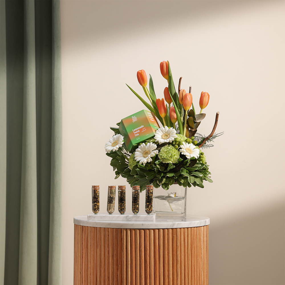 شاي تويست بالليمونادة من فيل جود | مزهرية رائعة