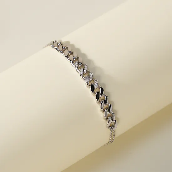Gold Land Diamond Chain Bracelet