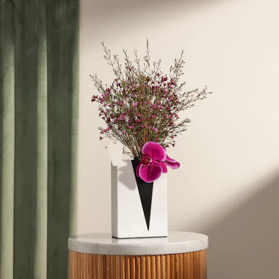 Marble Majesty Flower Vase
