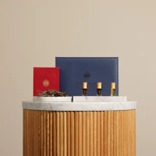 Atyab Bukannan Eastern Collection Blue Leather Box