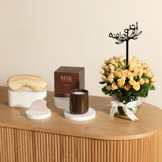 Msk Dream and Glow Trio Women Set | Get Well Soon Flowers Vase