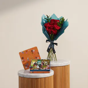 Venchi Murrine Maxi Assorted Chocolates Orange Tin Box | Sweet Harmony Flowers