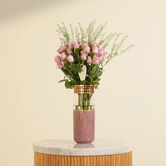 Otantik Luxury Majlis Purple Flower Vase