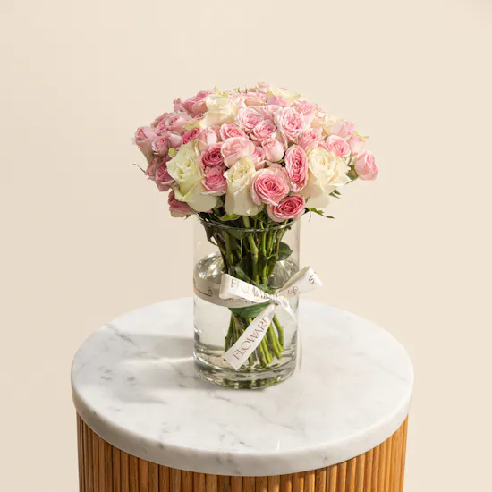 Majestic Beauty Roses Vase