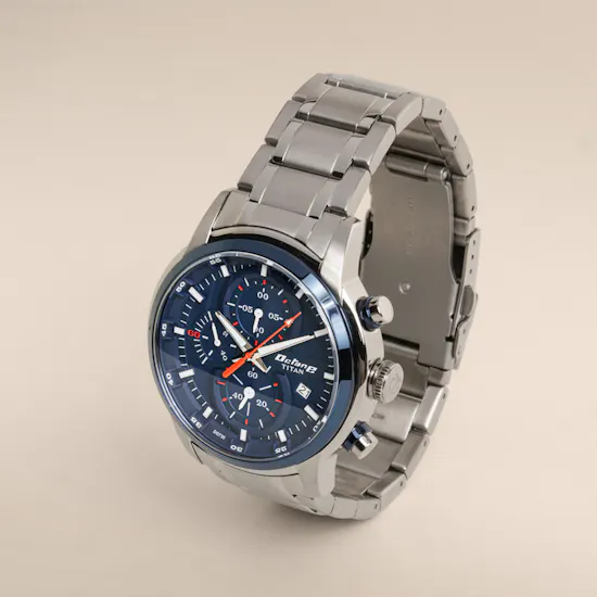 Titan Octane Chronograph Blue Dial Men's Watch