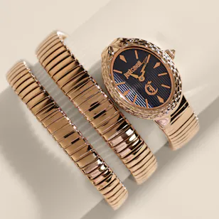 Just Cavalli Signature Snake Sognia Rose Gold Women's Watch