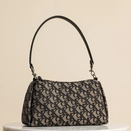 Calvin Klein Pleat Monogram Logo Women’s Shoulder Bag