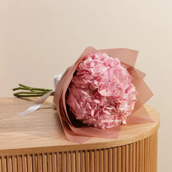Enchanted Pink Hydrangea Bouquet