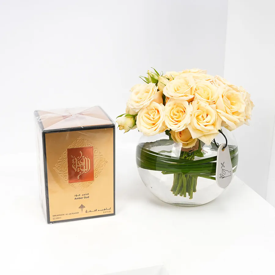 Ibrahim Alqurashi Al Wafeyya Amber Oud & Baby Roses 1