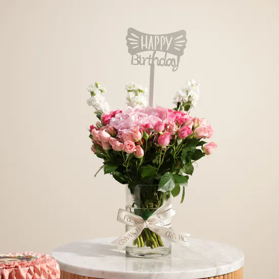 Floward Personalized Premium Cake | Charm Birthday Flowers
